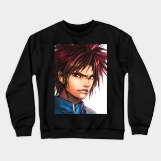 Brown Hair Anime Boy Crewneck Sweatshirt